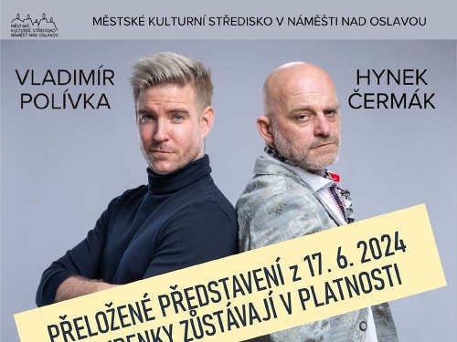 Plakát události Milión - přeložený termín