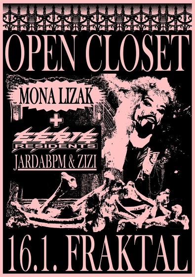 Plakát události OPEN CLOSET: drag show Mona Lizak (PL) + EERIE