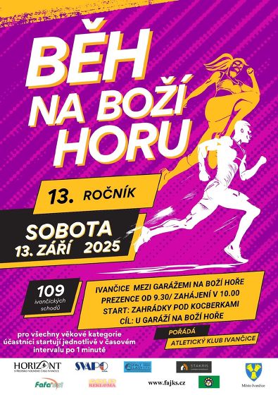 Plakát události Běh na Boží Horu 25