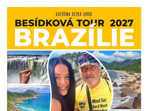 Plakát události CESTUJI ZA KAČKU - BESÍDKOVÁ TOUR 2027: BRAZÍLIE