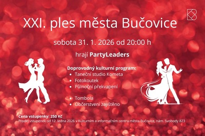 Plakát události XXI. ples města Bučovice