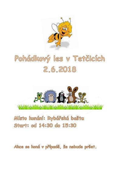 Plakát události Pohádkový les v Tetčicích