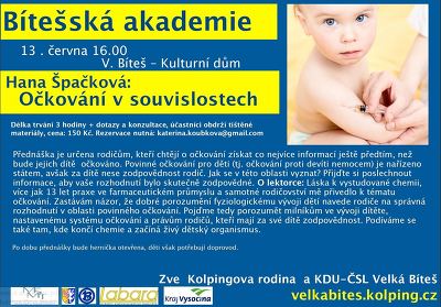 Plakát události Přednáška - Očkování v souvislostech