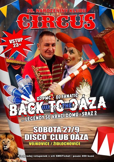 Plakát události Back to the Oáza - sraz 2 - Dj FANATIC / Dj PMC