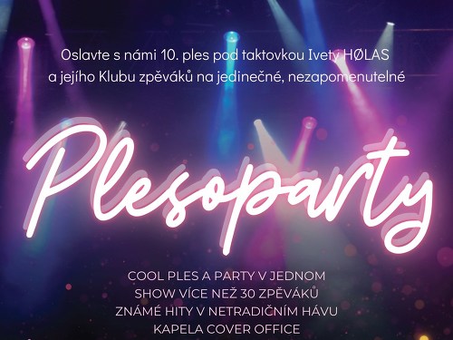 Plakát události PLESOPARTY aneb 10. ples zpěváků