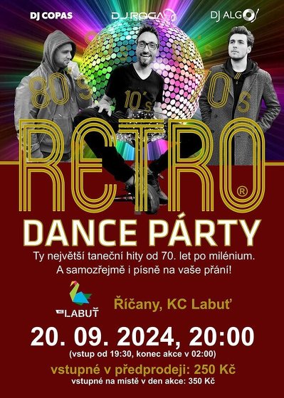 Plakát události ´80s - ´90s Retro Dance Párty