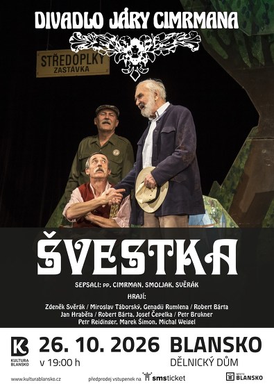 Plakát události Divadlo Járy Cimrmana: Švestka