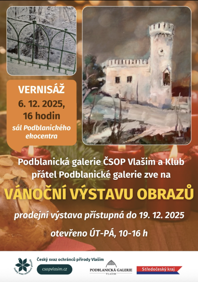 Plakát události Vánoční výstava obrazů 2025