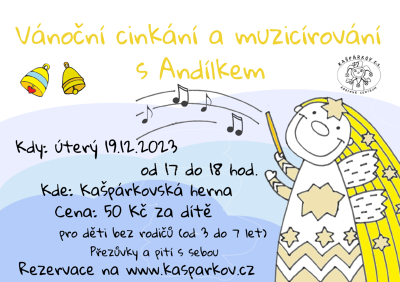 Plakát události Muzicírování s Andílkem