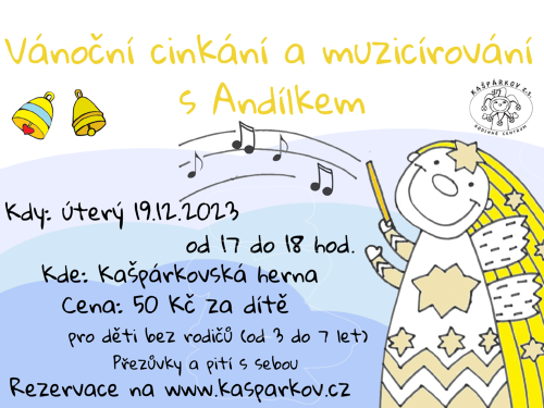 Plakát události Muzicírování s Andílkem