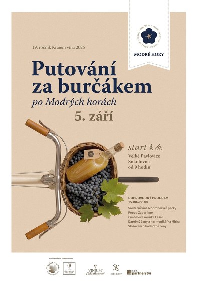 Plakát události Putování za burčákem po Modrých Horách