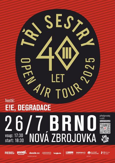 Plakát události Tři sestry a hosté / 40 let open air tour 2025