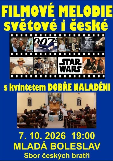 Plakát události Filmové melodie světové i české
