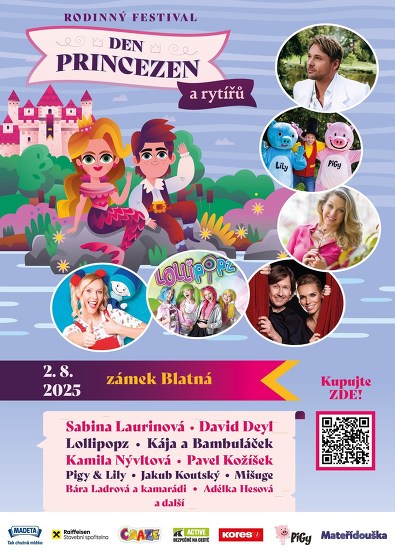 Plakát události Den princezen a rytířů - Zámek Blatná