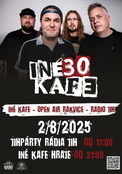 Plakát události INÉ KAFE - Open Air Rakvice - Radio JIH
