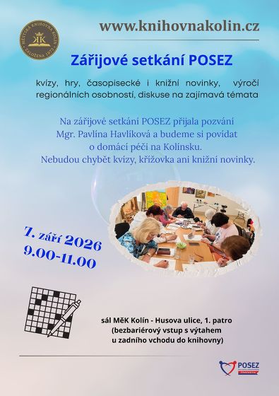 Plakát události POSEZ: posezení pro seniory