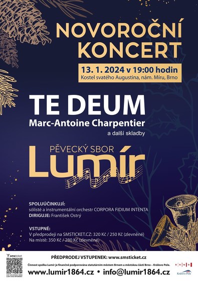 Plakát události Novoroční koncert sboru Lumír 2024