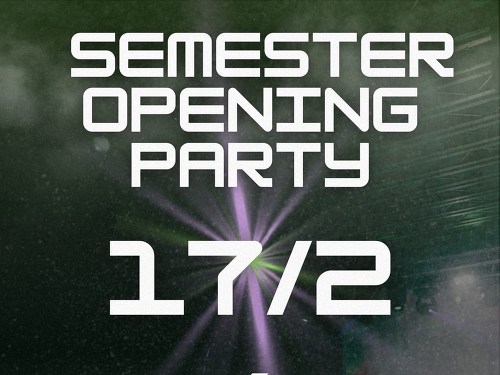 Plakát události Semester opening party x 17/2 x Fléda club