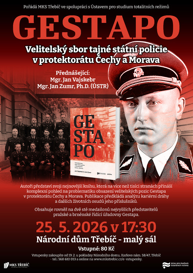 Plakát události Gestapo - přednáška