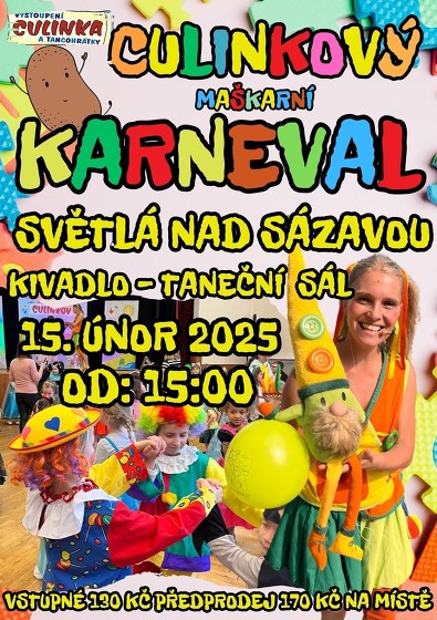 Plakát události Culinka Karneval 2025 - Světlá nad Sázavou