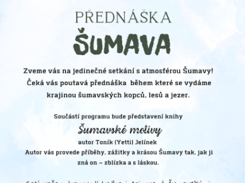 Plakát události Přednáška Šumava