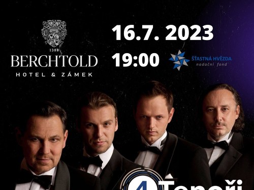Plakát události 4 Tenoři na zámku Berchtold
