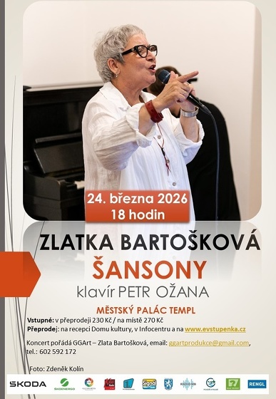 Plakát události Zlatka Bartošková  Šansony