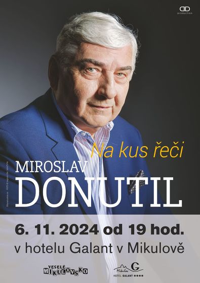 Plakát události Miroslav Donutil - Na kus řeči