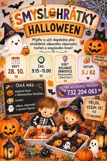 Plakát události Smyslohrátky Halloween