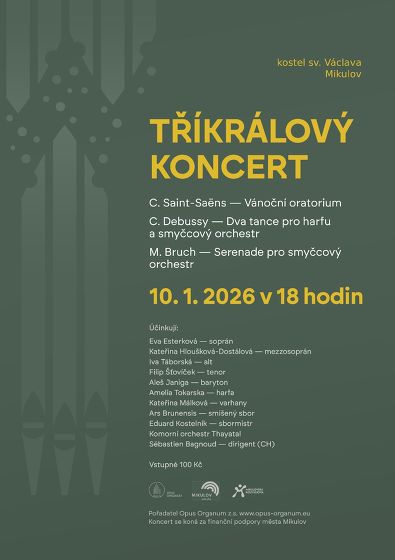 Plakát události Tříkrálový koncert 2026