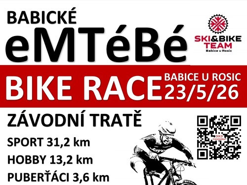 Plakát události Závody horských kol Babické eMTéBé 2026