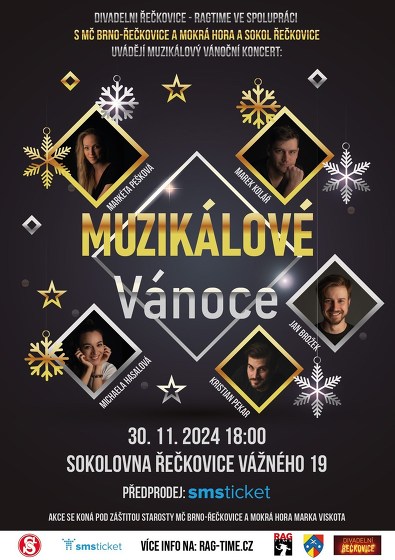 Plakát události Muzikálové Vánoce