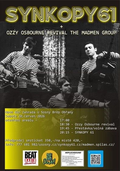 Plakát události SYNKOPY 61 + Ozzy Osbourne revival