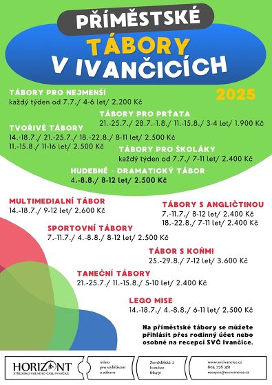 Plakát události Příměstské tábory na Horizontu
