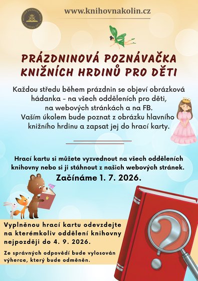 Plakát události Prázdninová poznávačka knižních hrdinů pro děti