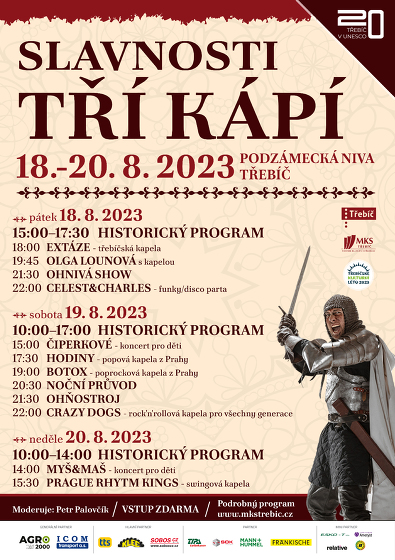 Plakát události Slavnosti Tří kápí
