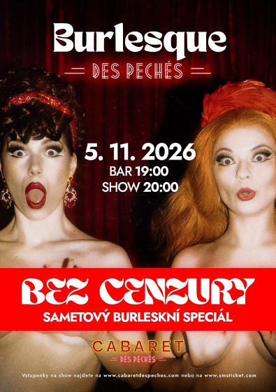 Plakát události Burlesque des Péchés: Bez cenzury!