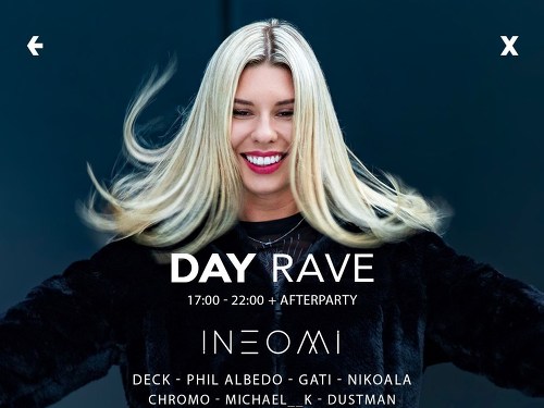 Plakát události DAY RAVE#02 w/ NEOMI