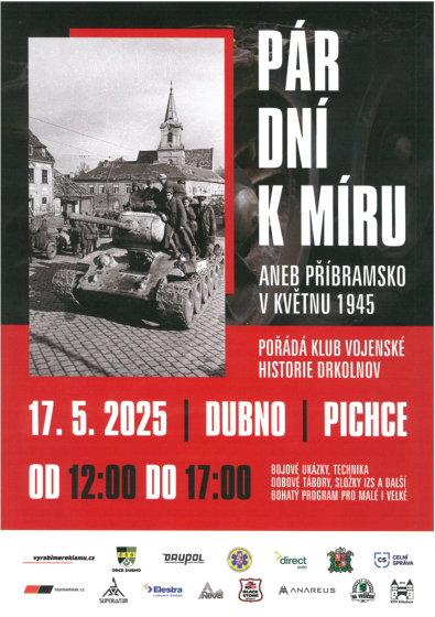 Plakát události Pár dní k míru aneb Příbramsko v květnu 1945