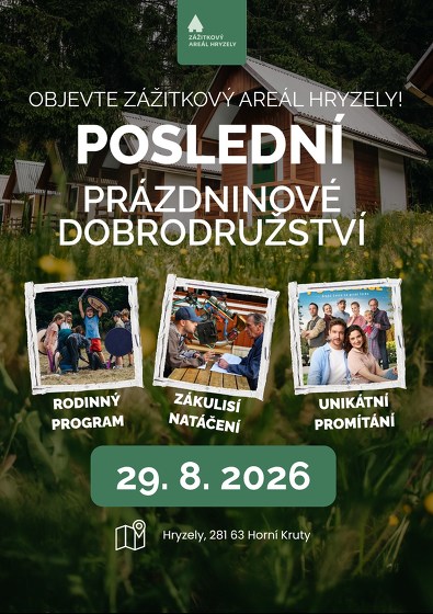 Plakát události Poslední prázdninové dobrodružství – Hryzely