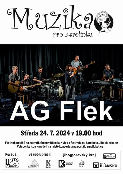 Plakát události Muzika pro Karolínku - AG Flek