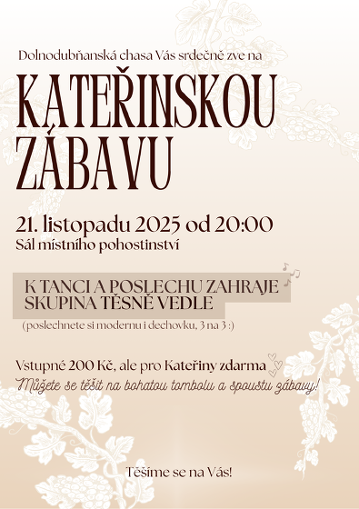 Plakát události Kateřinská zábava