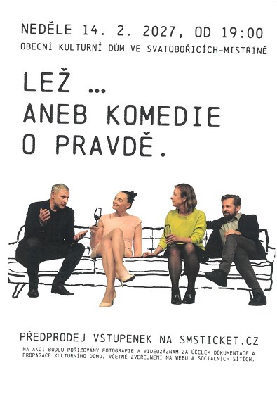 Plakát události LEŽ...aneb komedie o pravdě