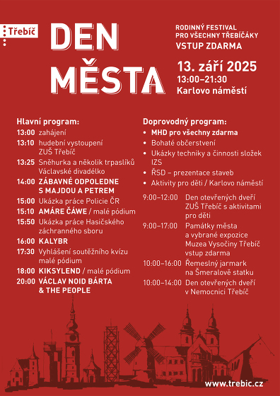 Plakát události Den města 2025