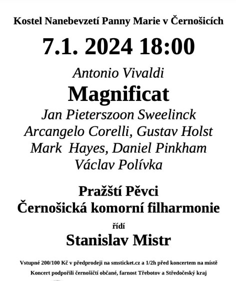 Plakát události Tříkrálový koncert