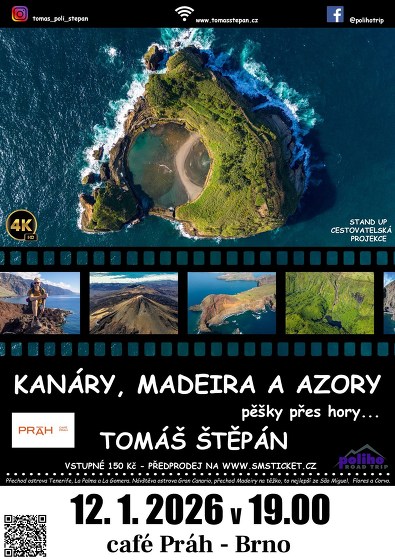 Plakát události Kanáry, Madeira a Azory - Tomáš Štěpán