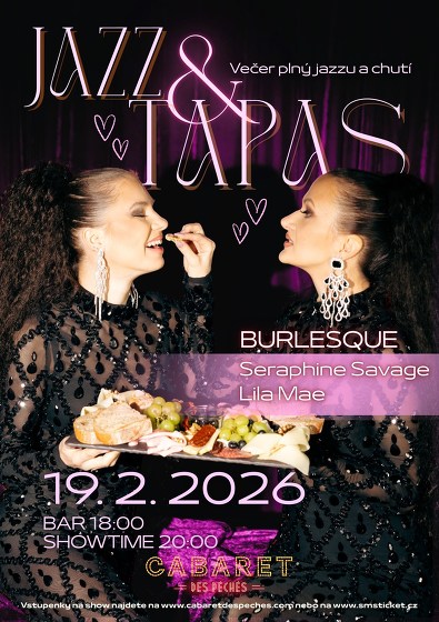 Plakát události Jazz & Tapas: Valentýnská edice