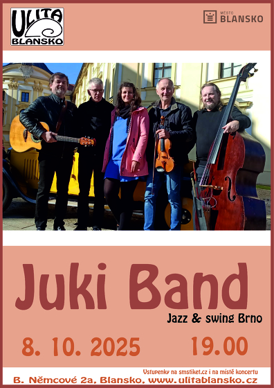 Plakát události JuKi Band – jazz & swing Brno