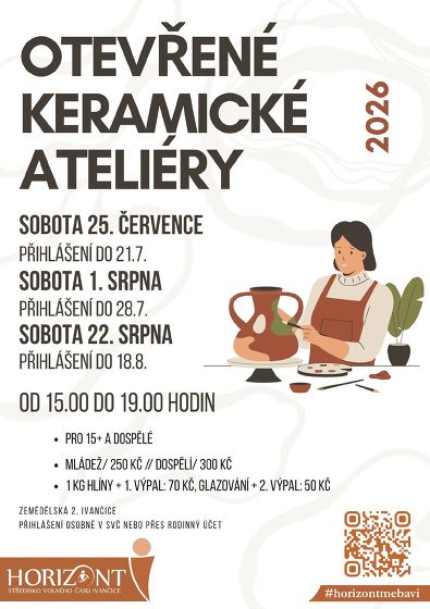 Plakát události Otevřené keramické ateliéry červenec-srpen26