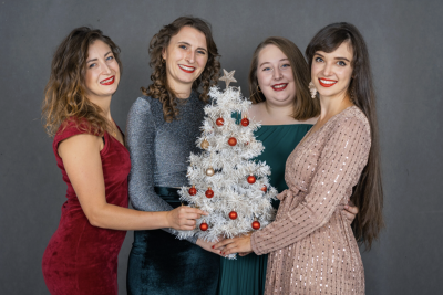 Plakát události Swingové vánoce s Kvartetones 2025 - Malá scéna